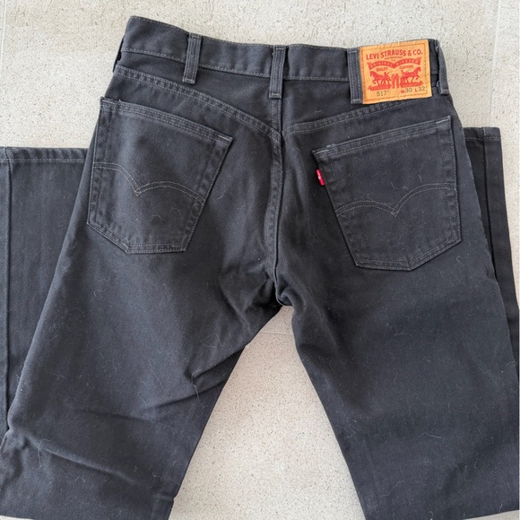 Levi's Men's 517 30 X 32 Black bootcut Jeans - Picture 8 of 12